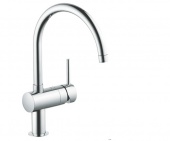 Смеситель для кухни GROHE Minta с выдвижным C-изливом и ограничением расхода воды, 3291800E — фото, характеристики, купить в CLIMBO