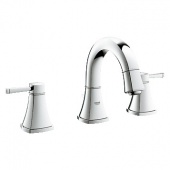 Смеситель для раковины GROHE Grandera с донным клапаном и низким изливом, 20417000 — фото, характеристики, купить в CLIMBO
