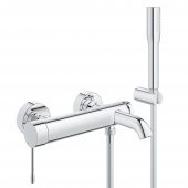 Смеситель для ванны GROHE Essence+ с душевым гарнитуром, 33628001 — фото, характеристики, купить в CLIMBO