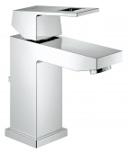 Смеситель для раковины GROHE Eurocube с донным клапаном и ограничением расхода воды, 2312700E — фото, характеристики, купить в CLIMBO