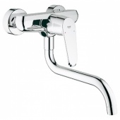 Смеситель для кухни GROHE Eurodisc Cosmopolitan, настенный с низким изливом, 33772002 — фото, характеристики, купить в CLIMBO