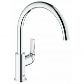 Смеситель для кухни GROHE BauCurve, высокий излив, хром (31231000) — фото, характеристики, купить в CLIMBO