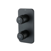 Встраиваемый смеситель с двумя выходами с управлением Push Control, черный матовый, Slide, IDDIS — фото, характеристики, купить в CLIMBO