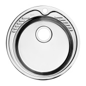 Мойка, нержавеющая сталь, полированная, D490, Suno S, IDDIS, SUN49P0i77 — фото, характеристики, купить в CLIMBO