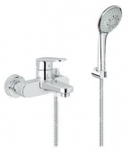 Смеситель для ванны GROHE Europlus с душевым гарнитуром, 33547002 — фото, характеристики, купить в CLIMBO
