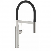 Смеситель для кухни GROHE Essence с профессиональной лейкой, поворотный излив, суперсталь (30294DC0) — фото, характеристики, купить в CLIMBO
