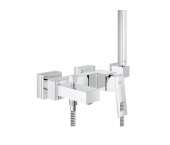 Смеситель для ванны GROHE Eurocube с душевым гарнитуром, 23141000 — фото, характеристики, купить в CLIMBO