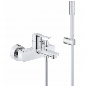 Смеситель для ванны GROHE Lineare New с душевым гарнитуром, хром (33850001) — фото, характеристики, купить в CLIMBO