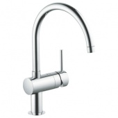 Смеситель для кухни GROHE Minta с выдвижным C-изливом, 32918DC0 — фото, характеристики, купить в CLIMBO