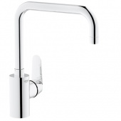 Смеситель для кухни GROHE Eurodisc Cosmopolitan с высоким изливом, 32259002 — фото, характеристики, купить в CLIMBO