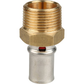 STOUT Переходник с наружной резьбой 3/4"x16 для металлопластиковых труб прессовой — фото, характеристики, купить в CLIMBO