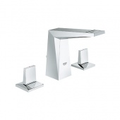 Смеситель для раковины GROHE Allure Brilliant с донным клапаном (низкий излив), 20342000 — фото, характеристики, купить в CLIMBO