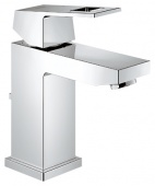 Смеситель для раковины GROHE Eurocube с донным клапаном и низким изливом, 23127000 — фото, характеристики, купить в CLIMBO