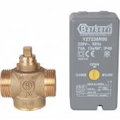 STOUT Компактный 2-Ходовой зональный клапан, сервопривод 230V, с кабелем 1м., НР 1" — фото, характеристики, купить в CLIMBO