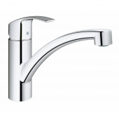 Смеситель для кухни GROHE Eurosmart new с низким изливом и ограничением расхода воды, хром (3328120E) — фото, характеристики, купить в CLIMBO