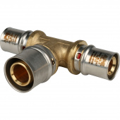 STOUT Тройник переходной 20х26х20 для металлопластиковых труб прессовой (SFP-0005-202620) — фото, характеристики, купить в CLIMBO