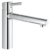 Смеситель для кухни GROHE Concetto с выдвижным изливом, 31129001 — фото, характеристики, купить в CLIMBO