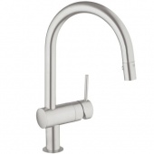 Смеситель для кухни GROHE Minta с выдвижным C-изливом, 32321DC0 — фото, характеристики, купить в CLIMBO