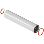 RCA-6010-001500 Удлинитель дымохода коакс. раструбн. 60/100 L 1500 — фото, характеристики, купить в CLIMBO