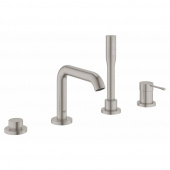 Смеситель GROHE Essence New для ванны на 4 отверстия, суперсталь (19578DC1) — фото, характеристики, купить в CLIMBO