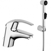 Смеситель для раковины GROHE Eurosmart с цепочкой и гигиеническим душем, 23124000 — фото, характеристики, купить в CLIMBO