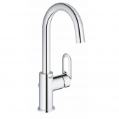 Смеситель для раковины GROHE BauLoop с донным клапаном, L-Size, хром (23763000) — фото, характеристики, купить в CLIMBO