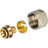 STOUT Фитинг компрессионный для труб PEX 16х2,2х3/4 (сшитый полиэтилен)
