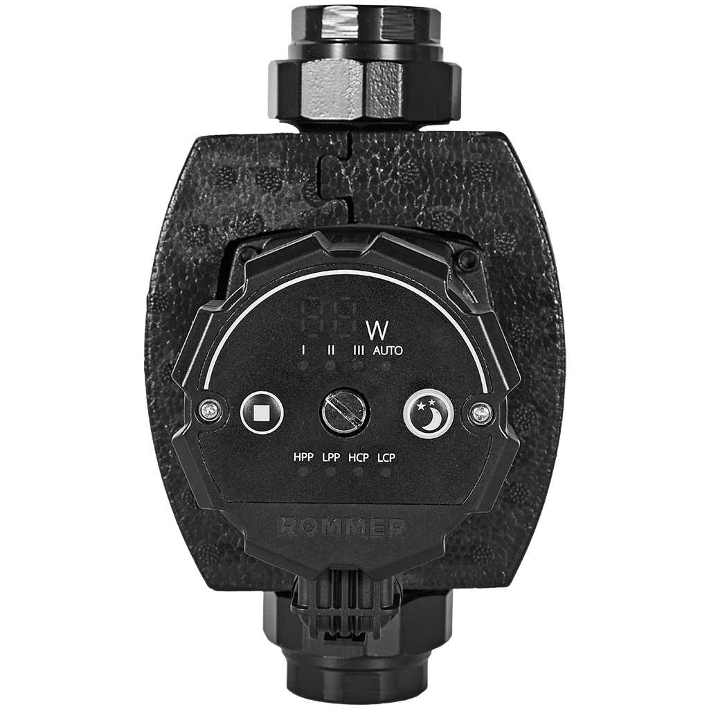 Частотный циркуляционный насос ROMMER PROFI EVO 32/40-180 с гайками и теплоизоляцией — фото, характеристики