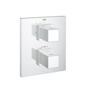 Термостат для душа GROHE Grohtherm Cube с переключателем (верхняя монтажная часть), 19959000 — фото, характеристики, купить в CLIMBO