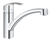 Смеситель для кухни GROHE Eurosmart с низким изливом и энергосберегающим картриджем, 30260002 — фото, характеристики, купить в CLIMBO