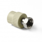 PROAQUAPPR PP-R Муфта с накидной гайкой Серая 32-1 — фото, характеристики, купить в CLIMBO