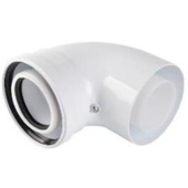 RCA-8610-010090 Отвод конденсационный угол 90гр. D60/100 — фото, характеристики, купить в CLIMBO