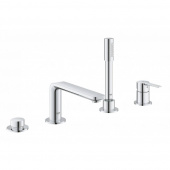 Смеситель для ванны GROHE Lineare New на 4 отверстия с душевым гарнитуром, хром (19577001) — фото, характеристики, купить в CLIMBO