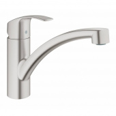 Смеситель для кухни GROHE Eurosmart с низким изливом, суперсталь (33281DC2) — фото, характеристики, купить в CLIMBO