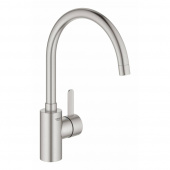 Смеситель для кухни GROHE Eurosmart Cosmopolitan, высокий излив, суперсталь (32843DC2) — фото, характеристики, купить в CLIMBO
