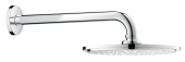 Верхний душ с кронштейном GROHE Rainshower Cosmopolitan Metal, диаметр 210 мм, с ограничением расхода воды, 26062000 — фото, характеристики, купить в CLIMBO
