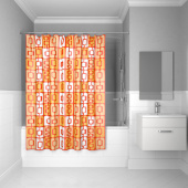 Штора для ванной комнаты, 200*240 см, полиэстер, ID, orange toffee, 280P24RI11 — фото, характеристики, купить в CLIMBO