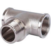STOUT Тройник ВНВ никелированный 3/4"x3/4"x3/4" — фото, характеристики, купить в CLIMBO