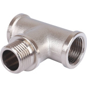 STOUT Тройник ВНВ никелированный 1/2"x1/2"x1/2" — фото, характеристики, купить в CLIMBO