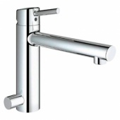 Смеситель для кухни GROHE Concetto со средним изливом с запорным вентилем, 31209001 — фото, характеристики, купить в CLIMBO