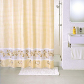 Штора для ванной комнаты 180*200 см полиэстер beige fresco Milardo — фото, характеристики, купить в CLIMBO