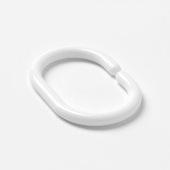 Набор колец для шторы в ванную комнату, White, RID011P, IDDIS — фото, характеристики, купить в CLIMBO