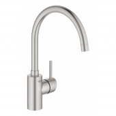 Смеситель для кухни GROHE Concetto New с высоким изливом, суперсталь (32661DC3) — фото, характеристики, купить в CLIMBO