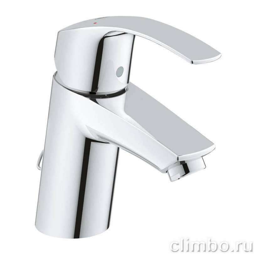 Смеситель для раковины GROHE Eurosmart New с цепочкой, хром (33188002) — фото товара