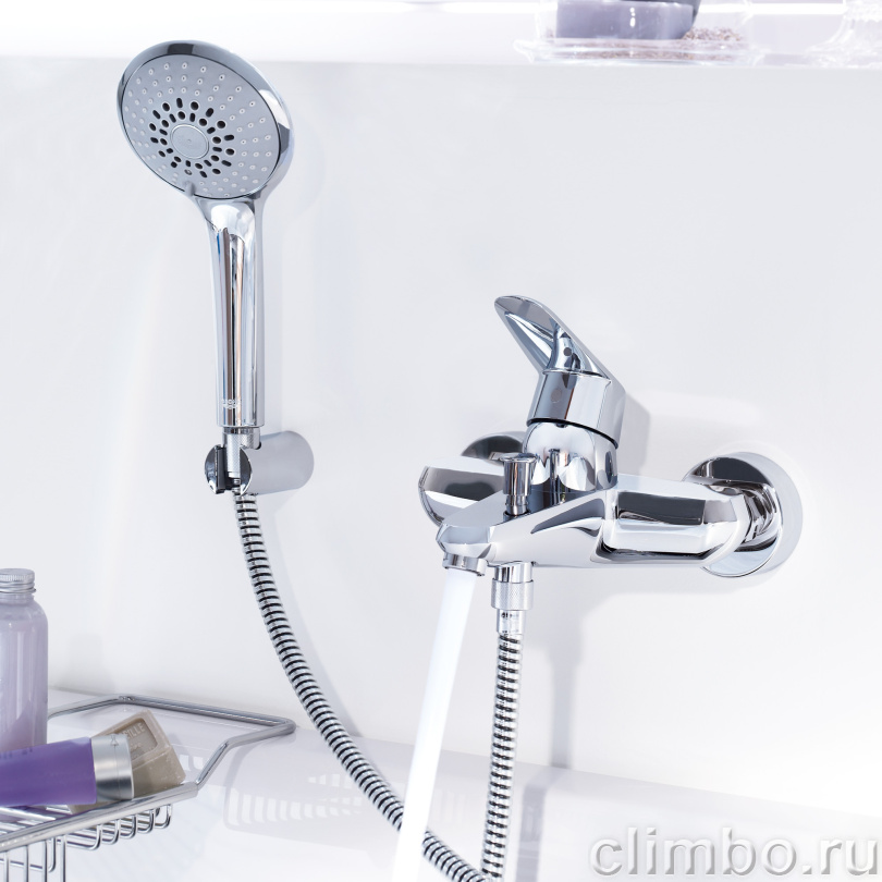Смеситель для ванны GROHE Eurodisc Cosmopolitan с душевым гарнитуром, 33395002 — фото товара
