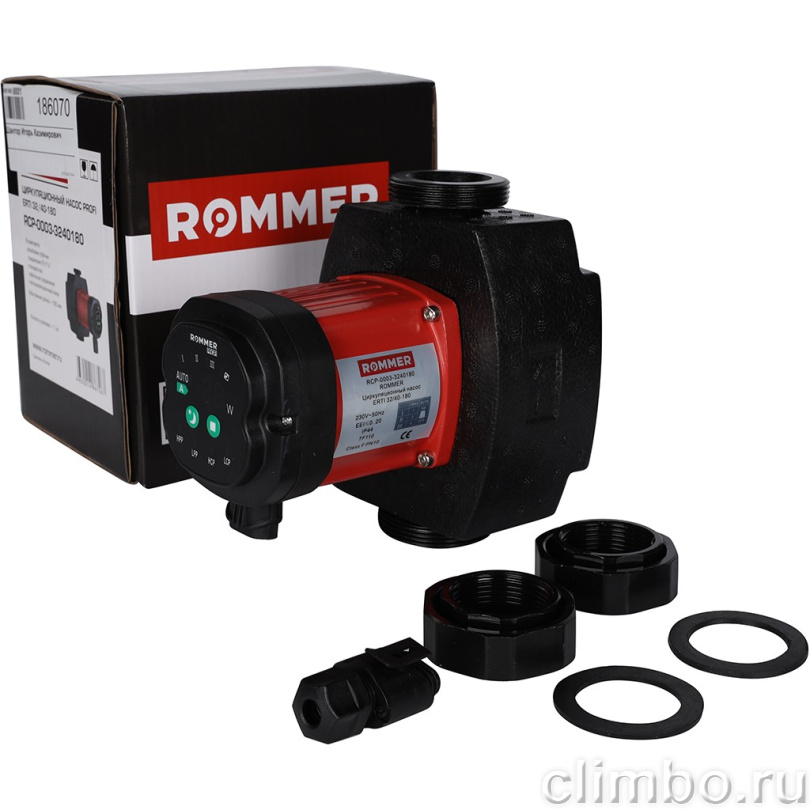 Циркуляционный насос ROMMER ERTI 32/40-180 — фото, детали конструкции