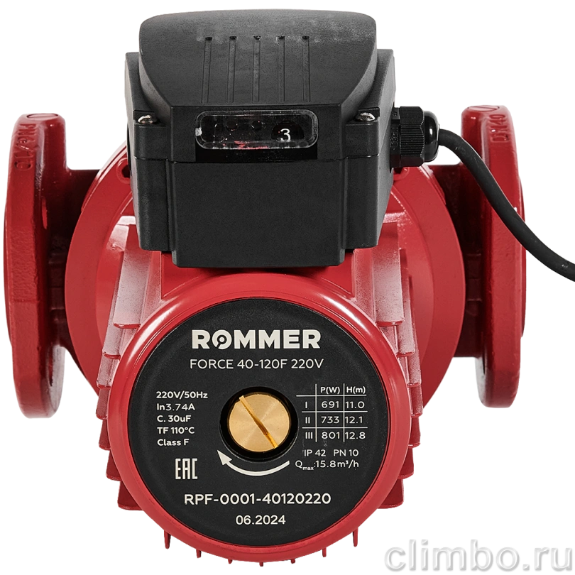 ROMMER Насос циркуляционный 40-120F 220V — фото товара