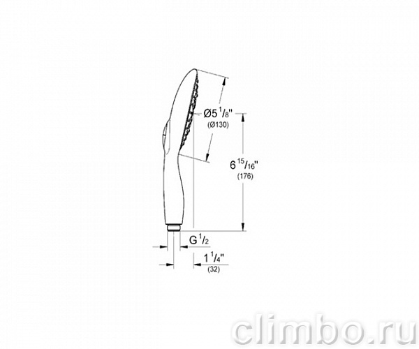Ручной душ GROHE Power&Soul 130 (4 режима), 27672000 — фото товара