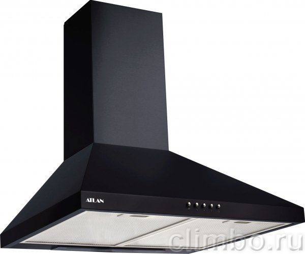 Кухонная вытяжка каминная Atlan 2503 B black черный — фото товара