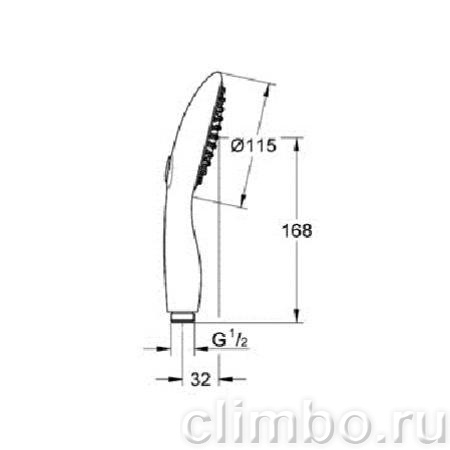 Ручной душ GROHE Power&Soul 115 (2 режима), 27669000 — фото товара